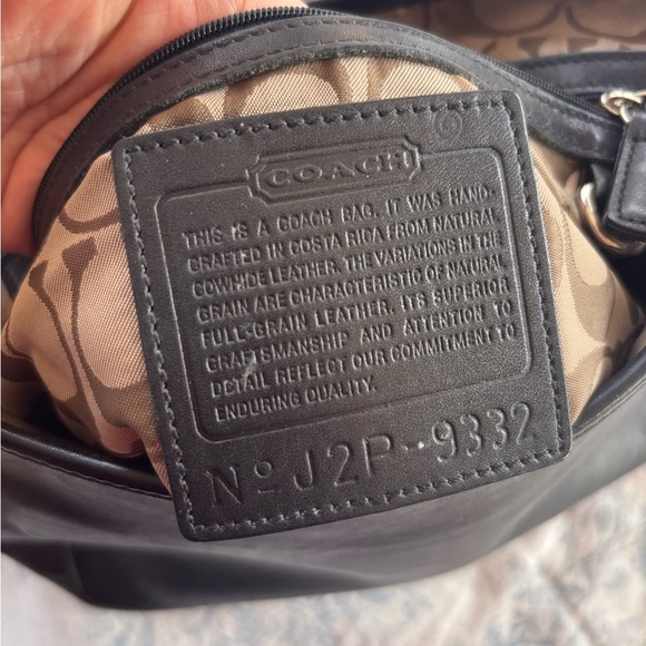 Coach Vintage Leather Legacy Saddle Flap Black City Crossbody Bag 9332 - Picture 9 of 11